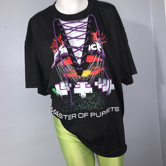 Metallica lace up top - Picture 1 of 5